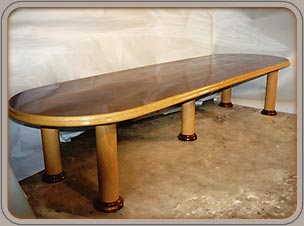 custom mahogany and oak conference tables